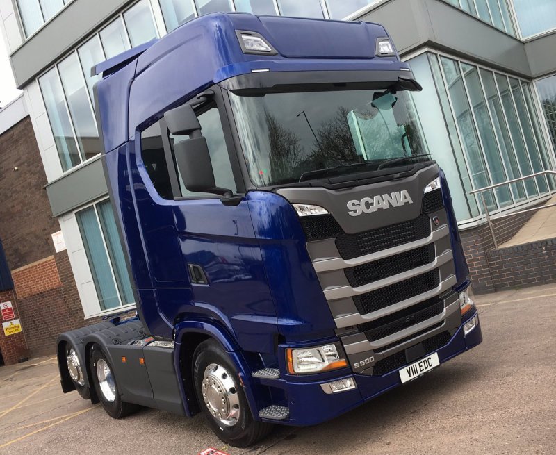 Scania s500 синяя