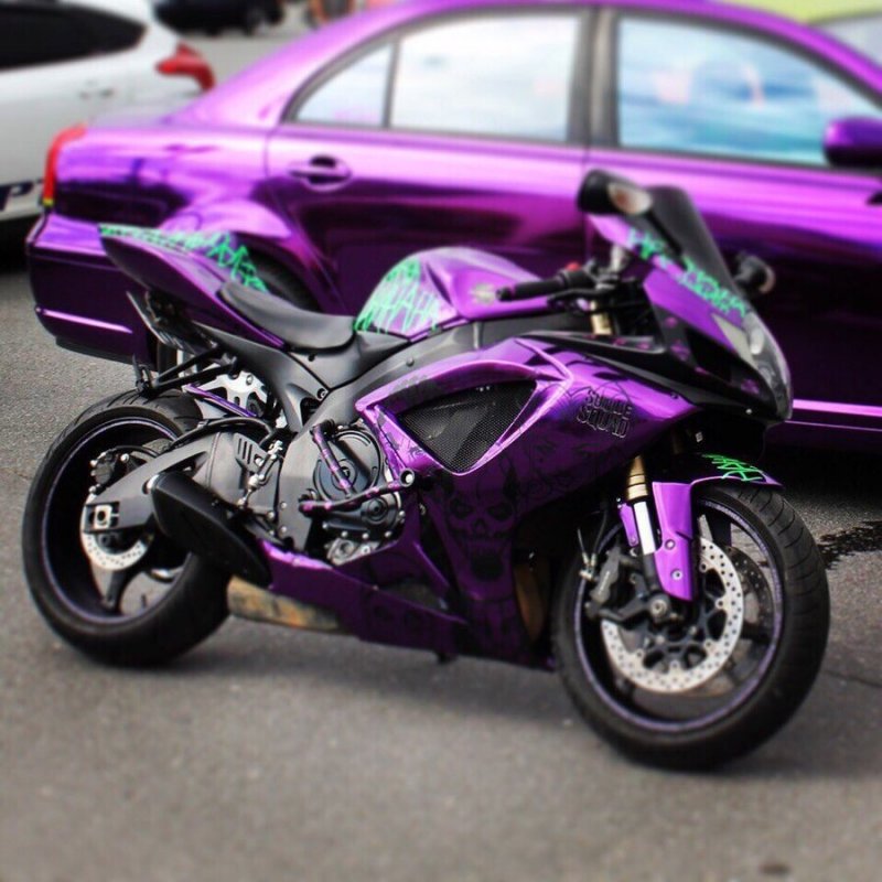 Yamaha r6 фиолетовая