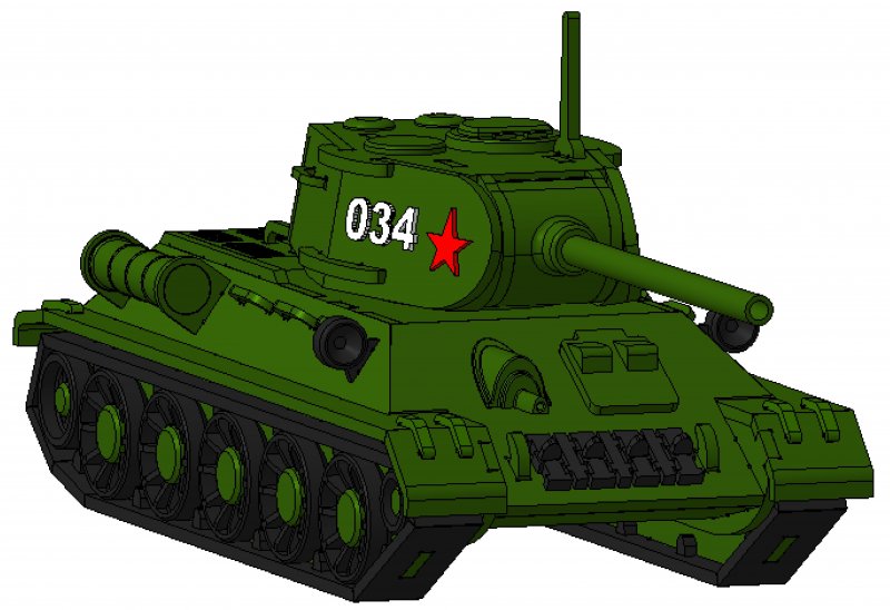 Шар фольга танк т34