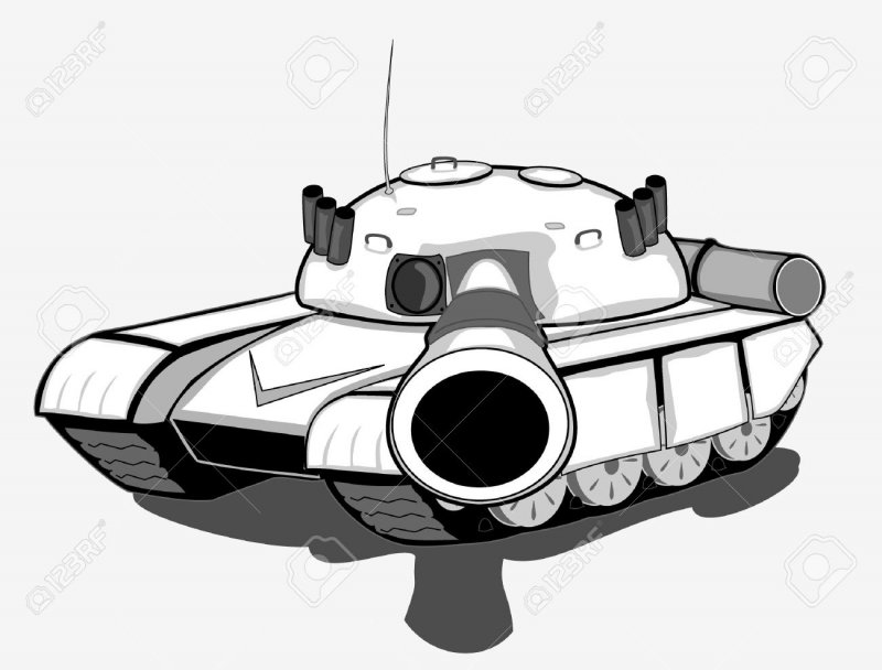 Раскраска танк т34 Военная техника