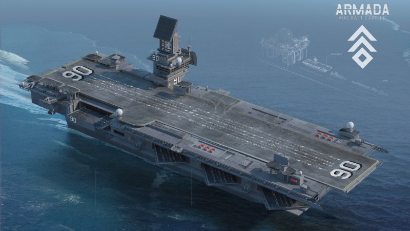 Космический корабль авианосец Sci Fi