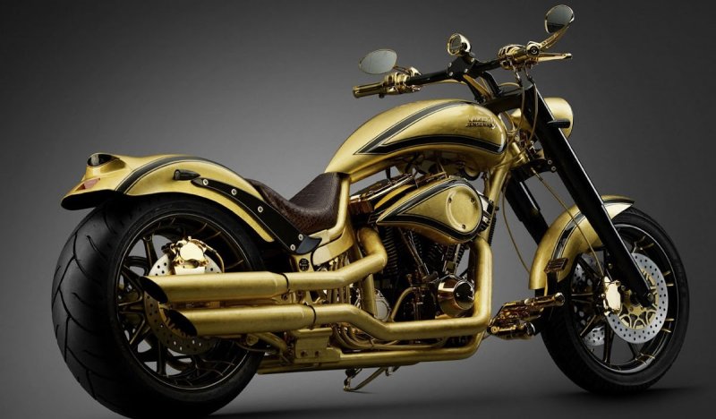 Yamaha Road Star BMS (золотой чоппер)