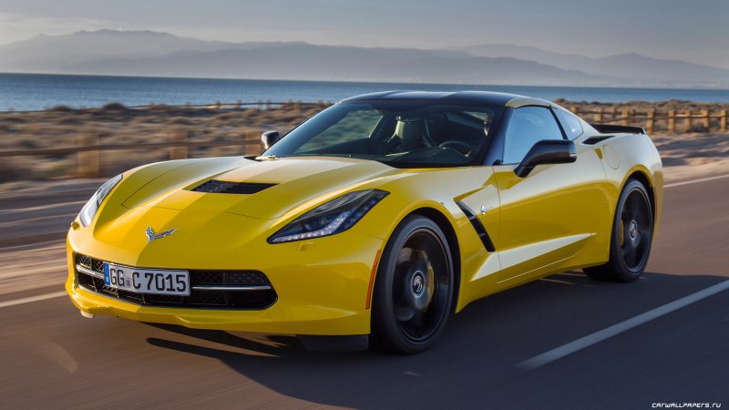 Chevrolet Corvette Stingray желтый