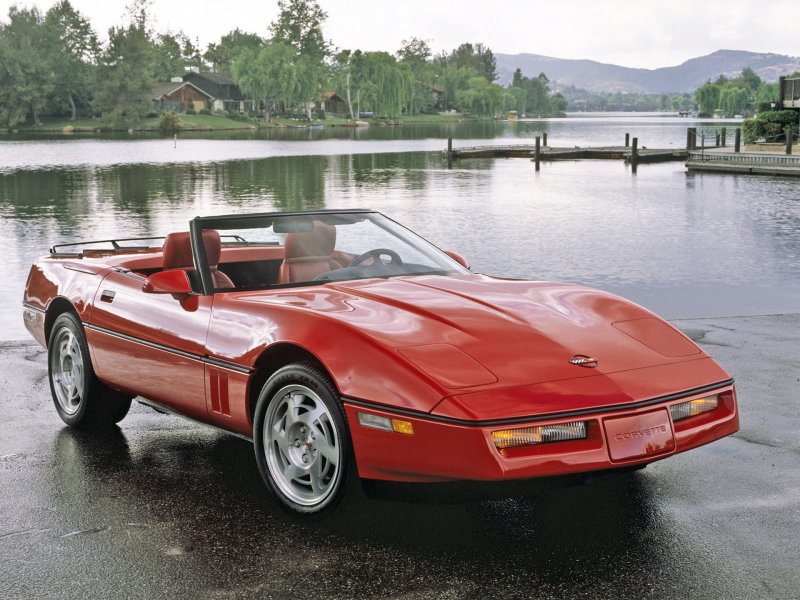 Chevrolet Corvette c4 красный