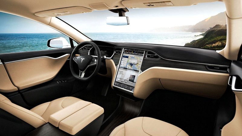 Tesla model s салон