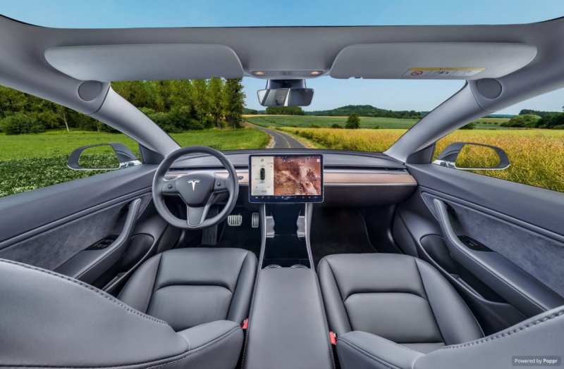 Тесла модель х p100d салон