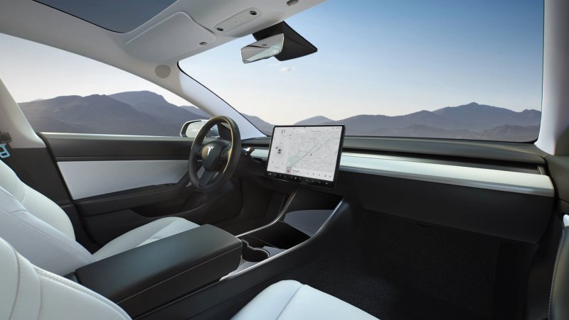 Tesla model 3 салон