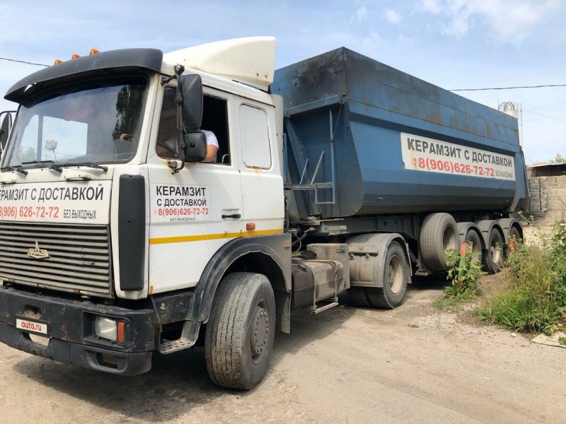 МАЗ 6430 С самосвальным полуприцепом