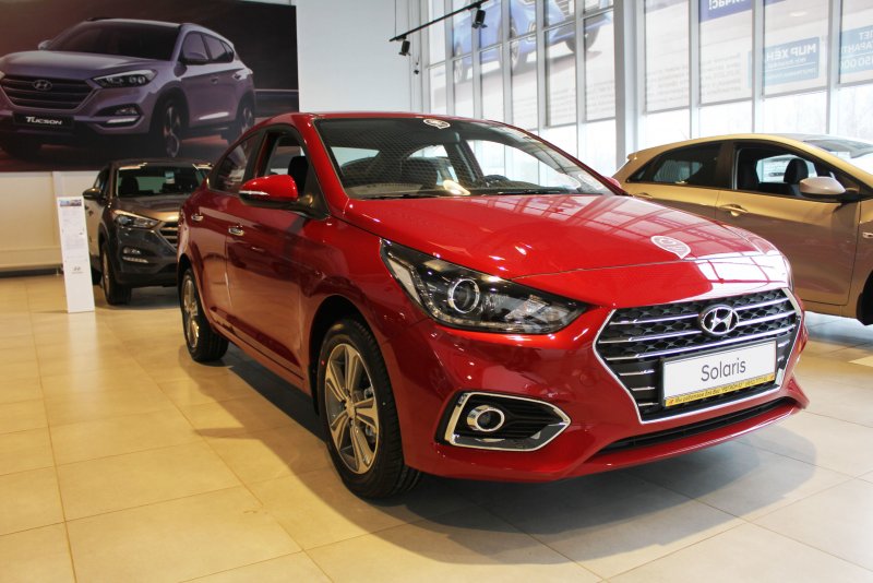 Hyundai Solaris 2019 в автосалоне