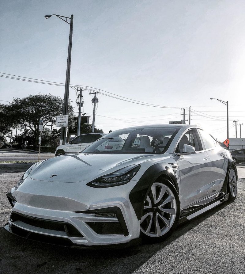 Tesla model s тюнингованная
