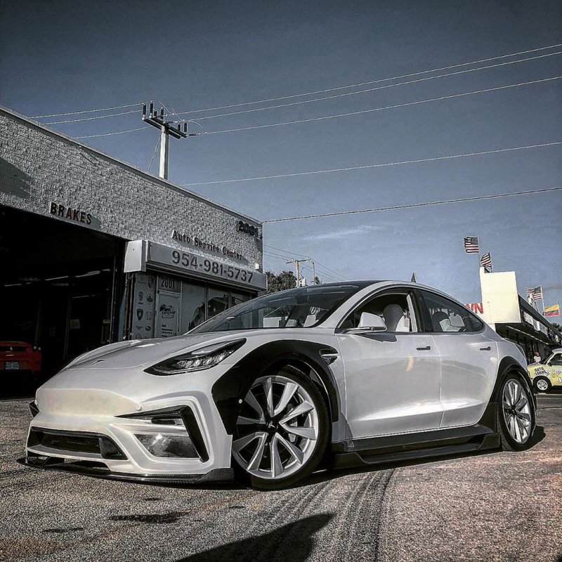 Tesla model 3 обвес