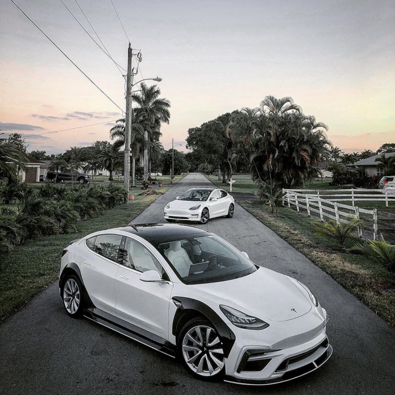 Tesla model s обвес