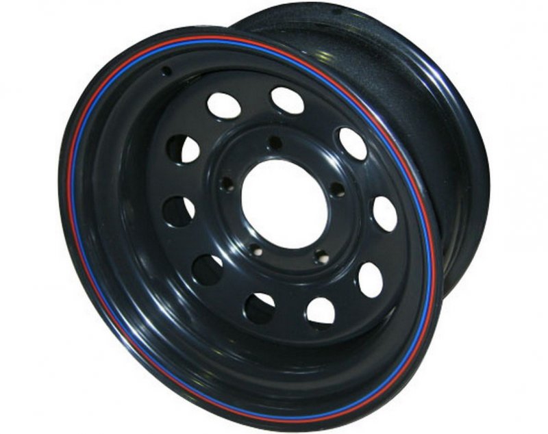 Диск колесный стальной УАЗ r15 off-Road Wheels 1570-53910 BL -3 a08 (черный)