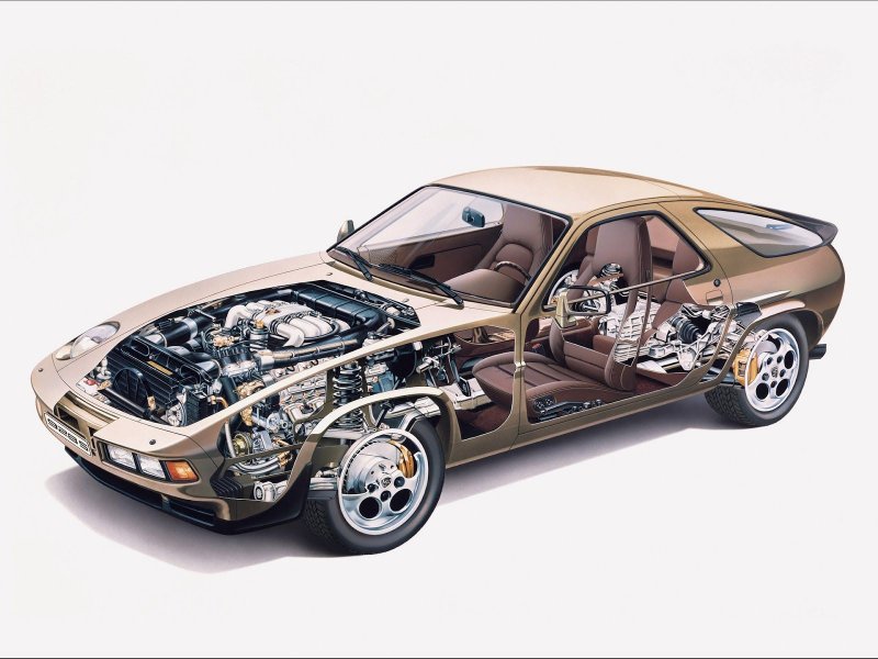Porsche 597 Cutaway
