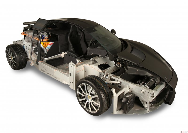 Lotus Evora разрез