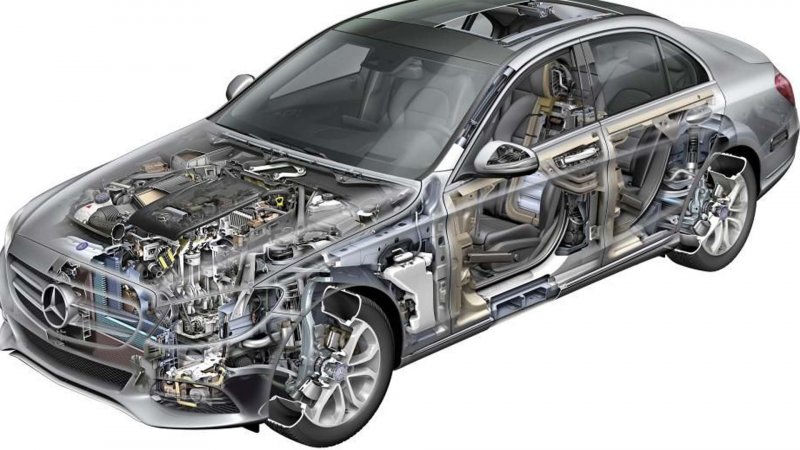 Конструкция кузова Мерседес w 205
