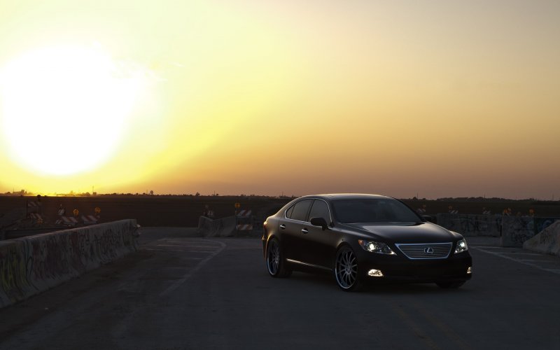 Lexus ls460 черный на черном
