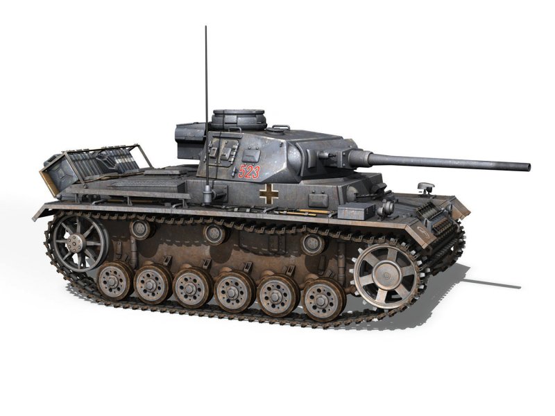 Pz3 танк корма
