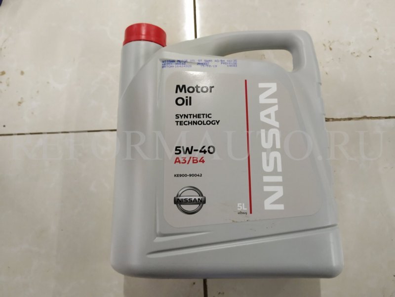 Motor Oil 5w-40 a3/b4 Nissan