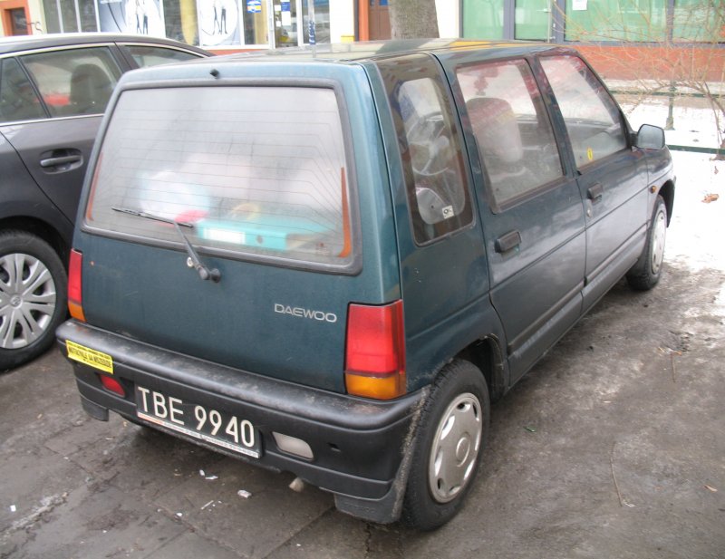 Daewoo Tico габариты
