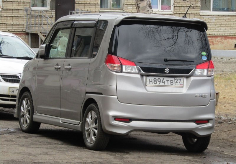 Двухрядные номера Suzuki Solio