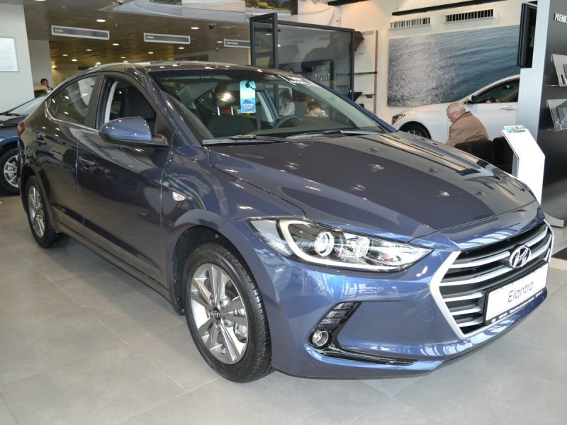 Hyundai Elantra, v (MD) Рестайлинг 2015 темно-синий