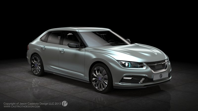 Saab 9-5 ng фото в анфас