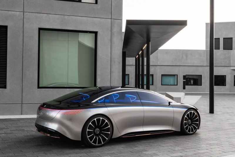 Мерседес Vision EQS 2021