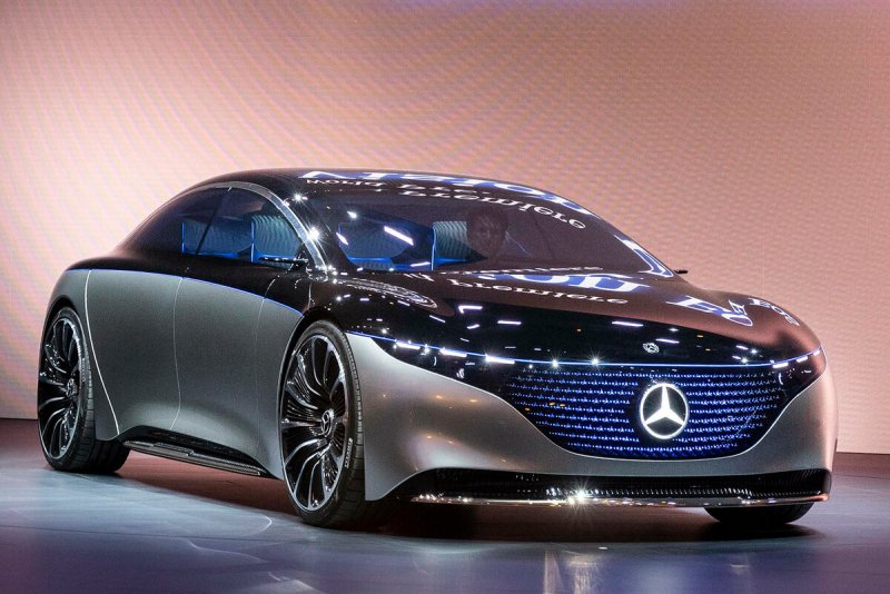 Мерседес Vision EQS 2021