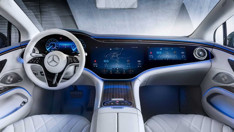Мерседес Vision EQS 2021