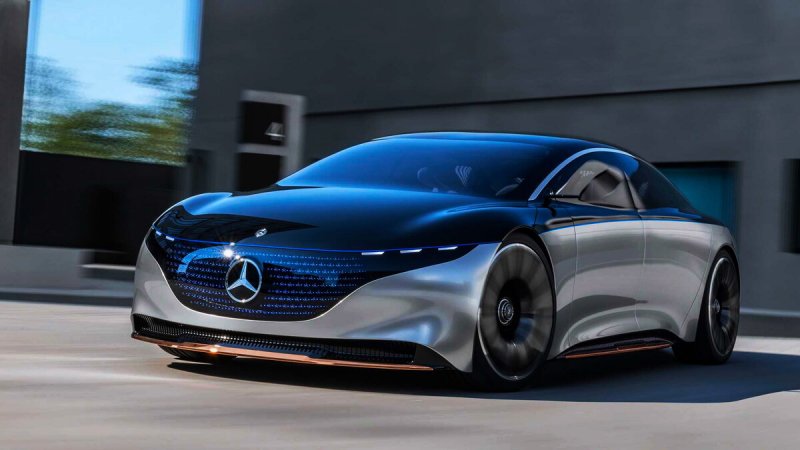 Мерседес Vision EQS 2021