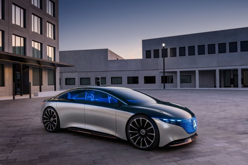 Мерседес Vision EQS 2021