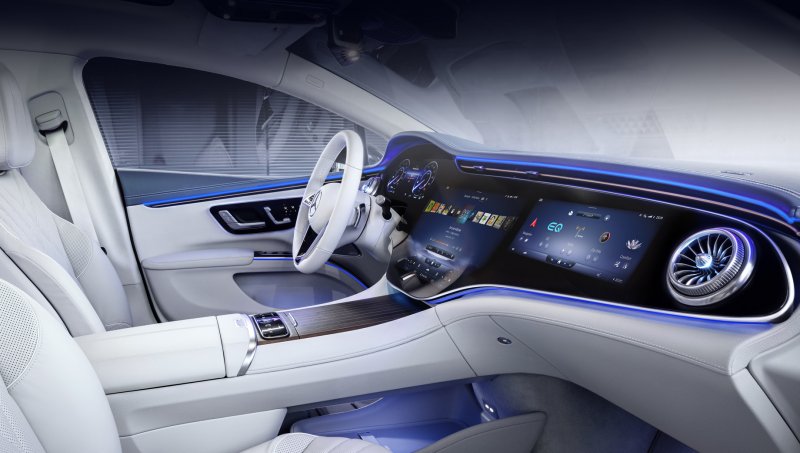 Мерседес Vision EQS 2021