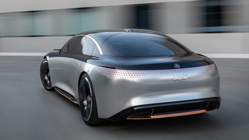 Мерседес Vision EQS 2021