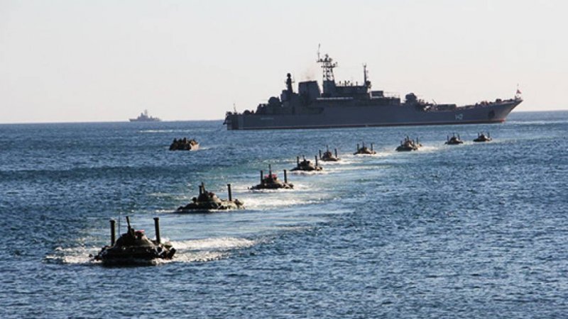 Морская пехота ВМФ России учения