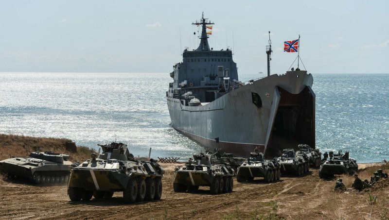 Полигон Опук Крым учения морская пехота