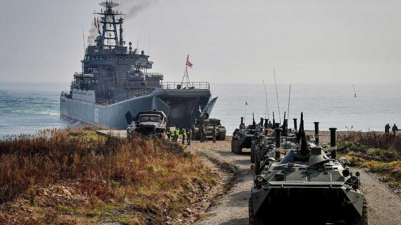 Восток-2018 военные учения морской десант