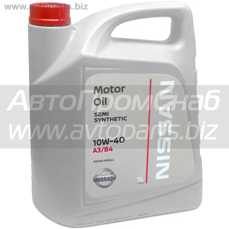 Nissan Motor Oil 5w-40 a3/b4 5 л