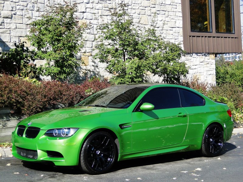 BMW m3 e92 зеленая