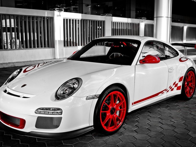 Порше 911 gt3 белый