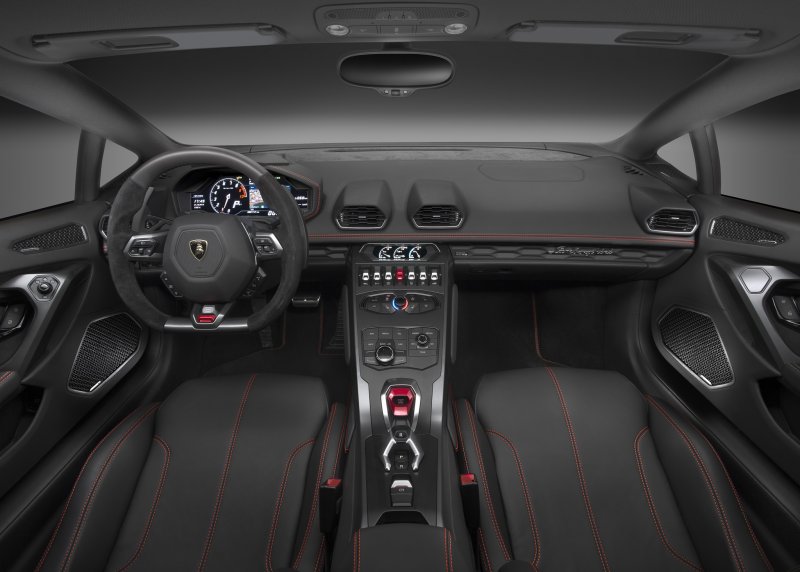 Салон машины Lamborghini Huracan
