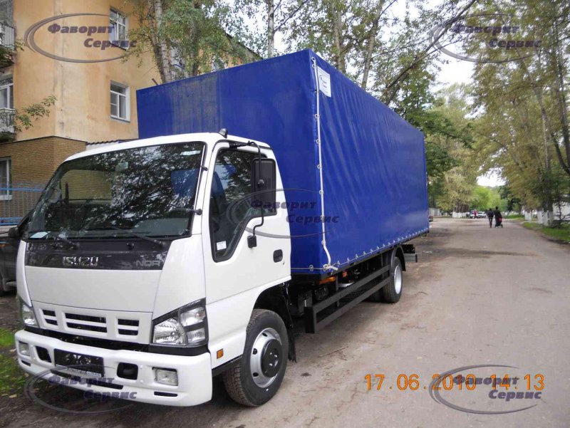 Isuzu nqr75 борт+тент