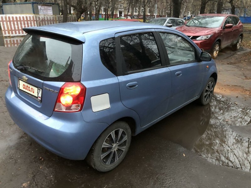 Шевроле Авео голубой металлик