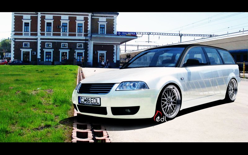 Volkswagen Passat b5+ белый универсал диски