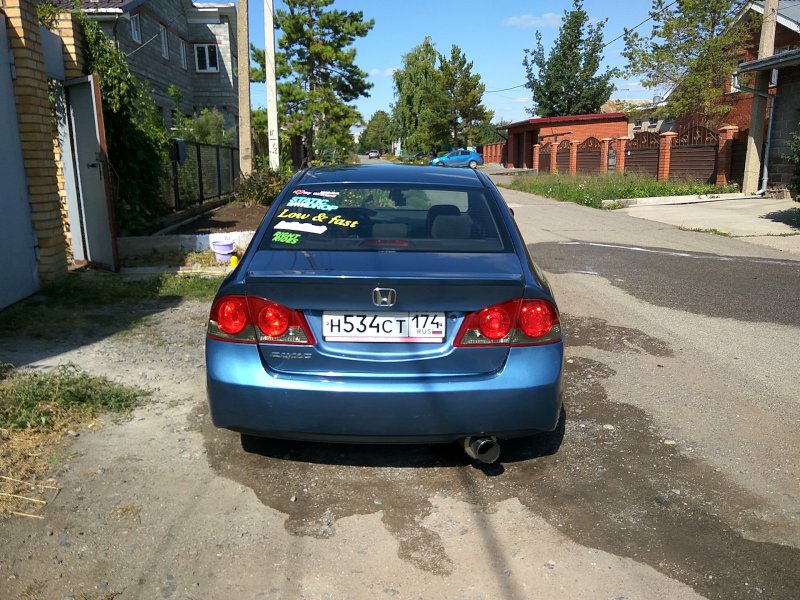 Honda Civic 4d тонировка задних фар