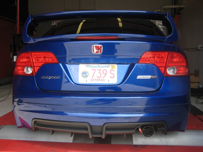 Задний диффузор Honda Civic Mugen