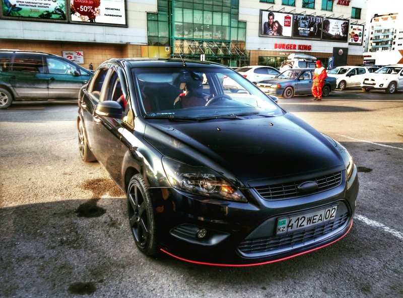 Ford Focus 2 sedan Tuning черный