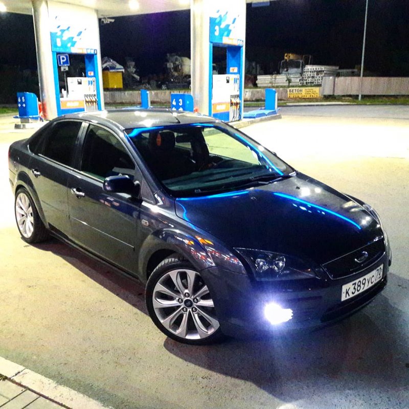Ford Focus 2 sedan Tuning черный