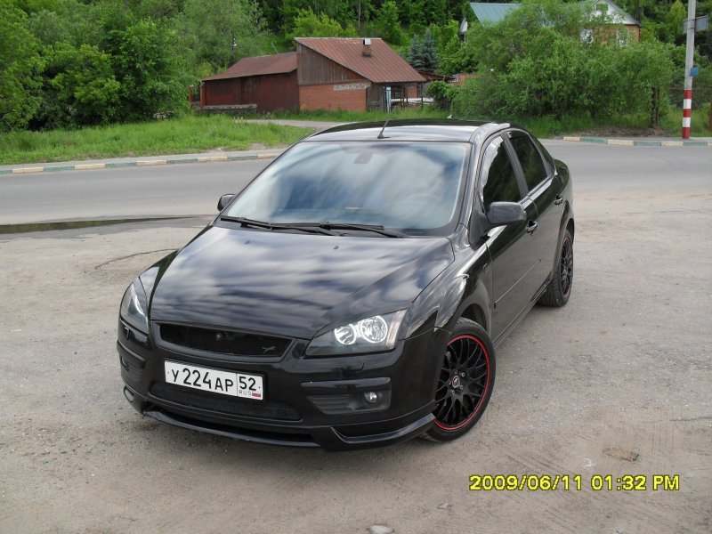Ford Focus 2 sedan Black Tuning