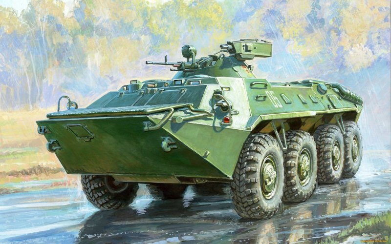 Советский бронетранспортер БТР-80